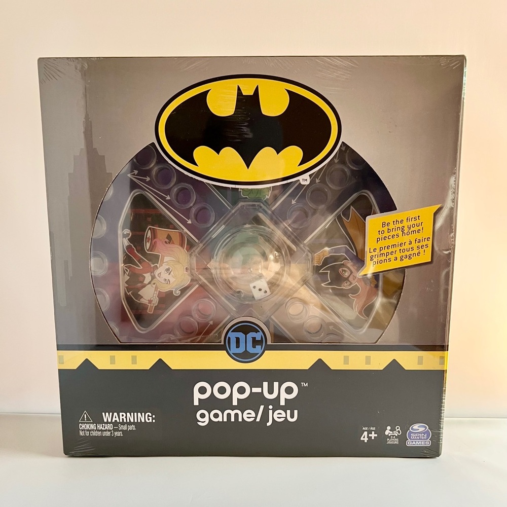 NEW DC Batman Pop-Up Trouble Game Spinmaster Factory Sealed Joker Harley Quinn